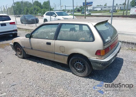 1988 Honda Civic Dx z USA, uszkodzony, nr VIN 2HGED6450JH500872